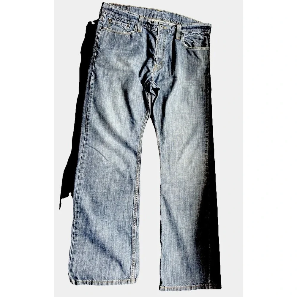 Levi‎ Strauss 514 Slim Straight Jeans Mens 36x30 Blue Denim Cotton